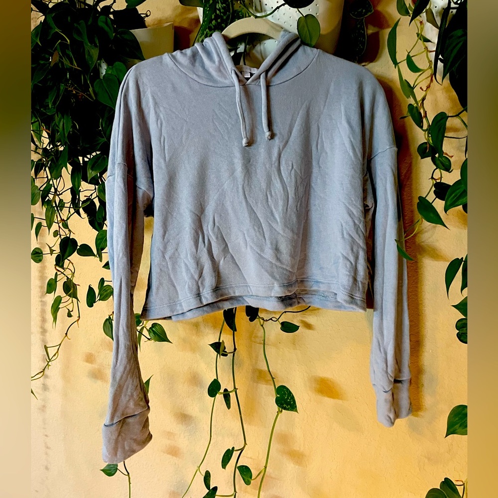 Beyond Yoga Terry Cloth Cropped Hoodie